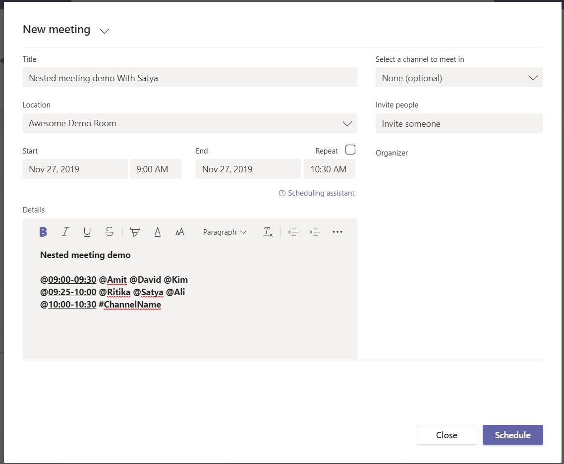 Nested Meetings A Proposed Product Feature By Amit Yadav Medium
