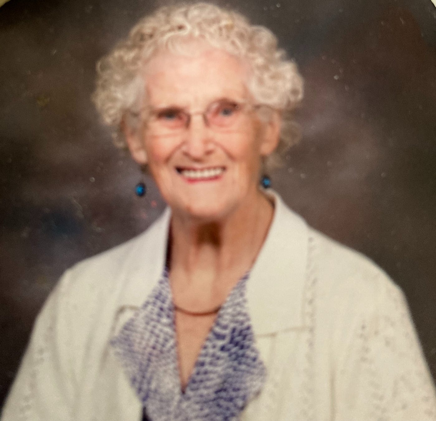 Picture of my mother when she was about 90 years old.