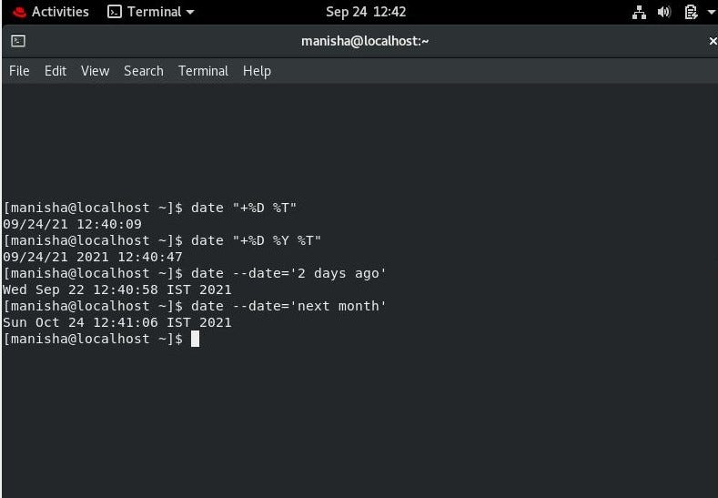 EXPLORING THE DATE COMMAND IN LINUX | by Manisha | Sep, 2021 | Medium