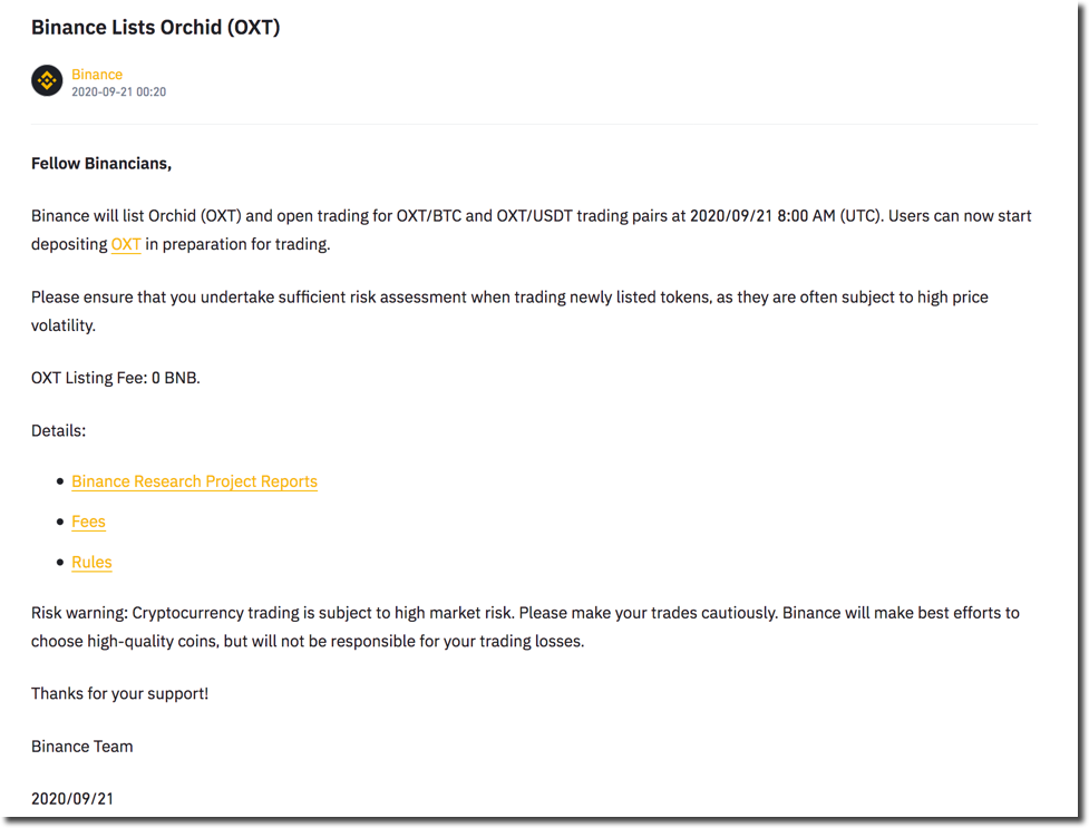 Binance Oxt Go Live Cracking The 25b Vpn Market W Orchid By Cappetta Aws Cyber Range Medium