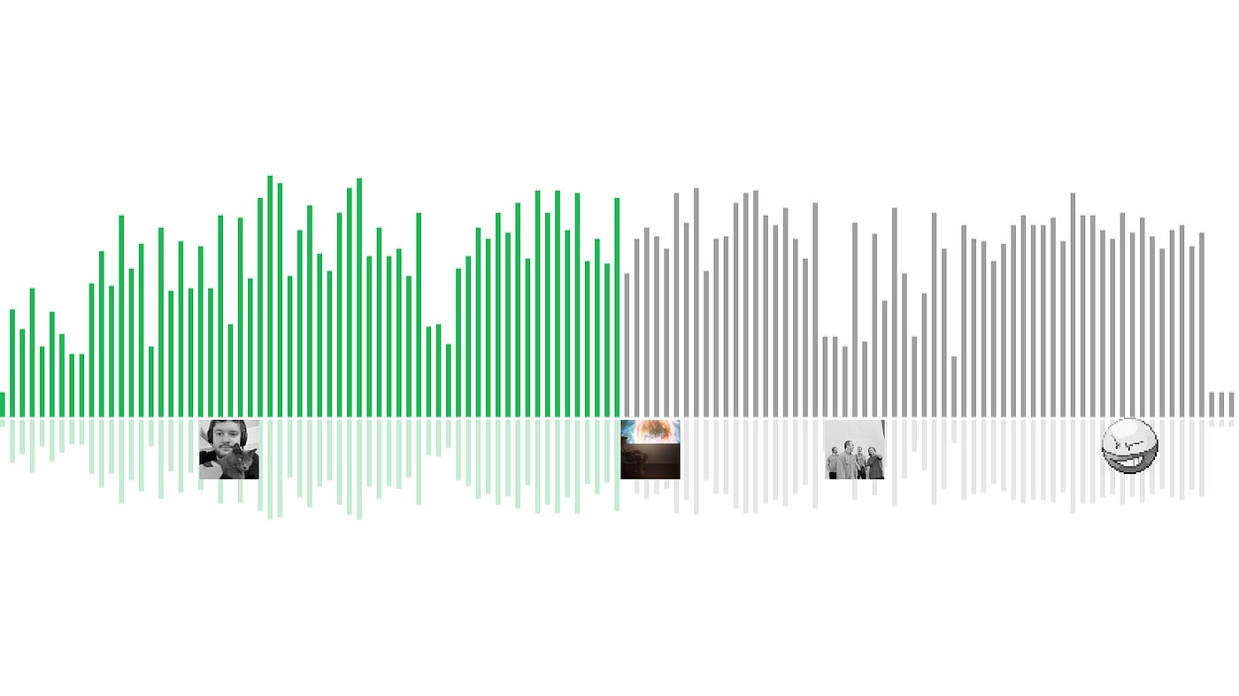 mac audio player with waveform