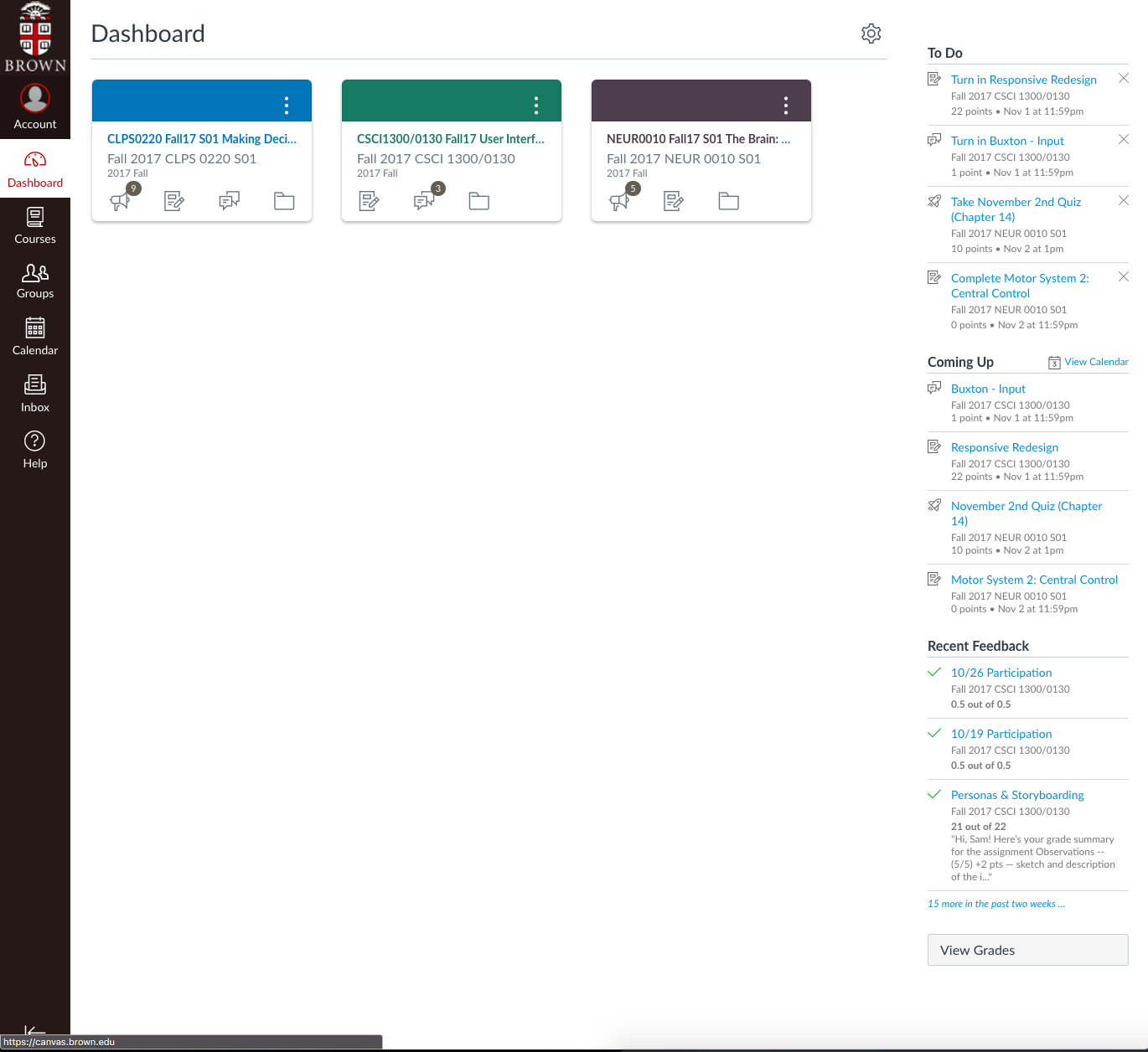 Instructure Canvas Redesigning the Academic Logistics User Interface