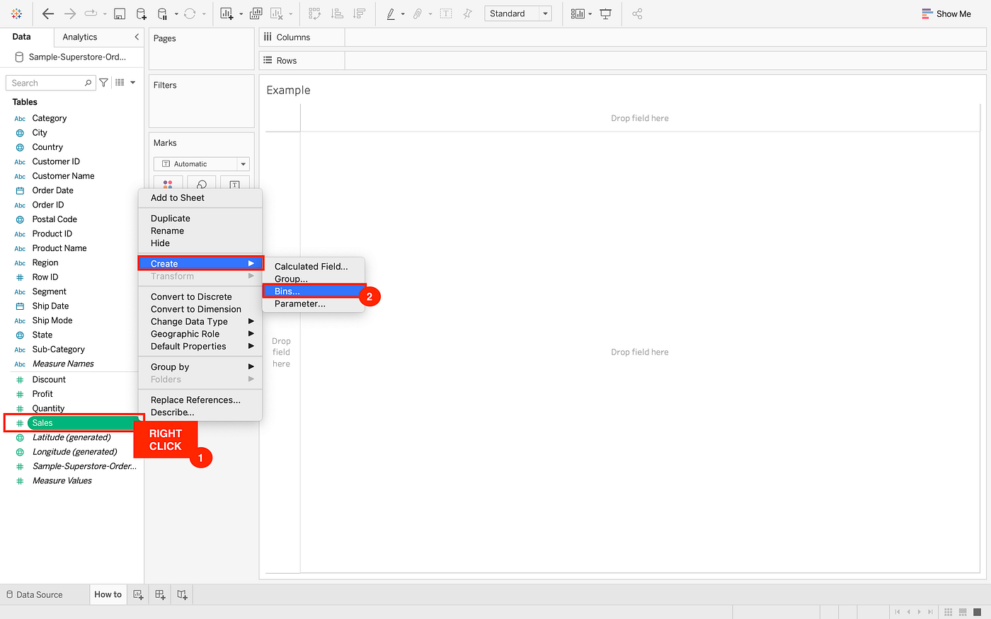 How to Create Informative Data Bins in Tableau in 3 Easy Steps