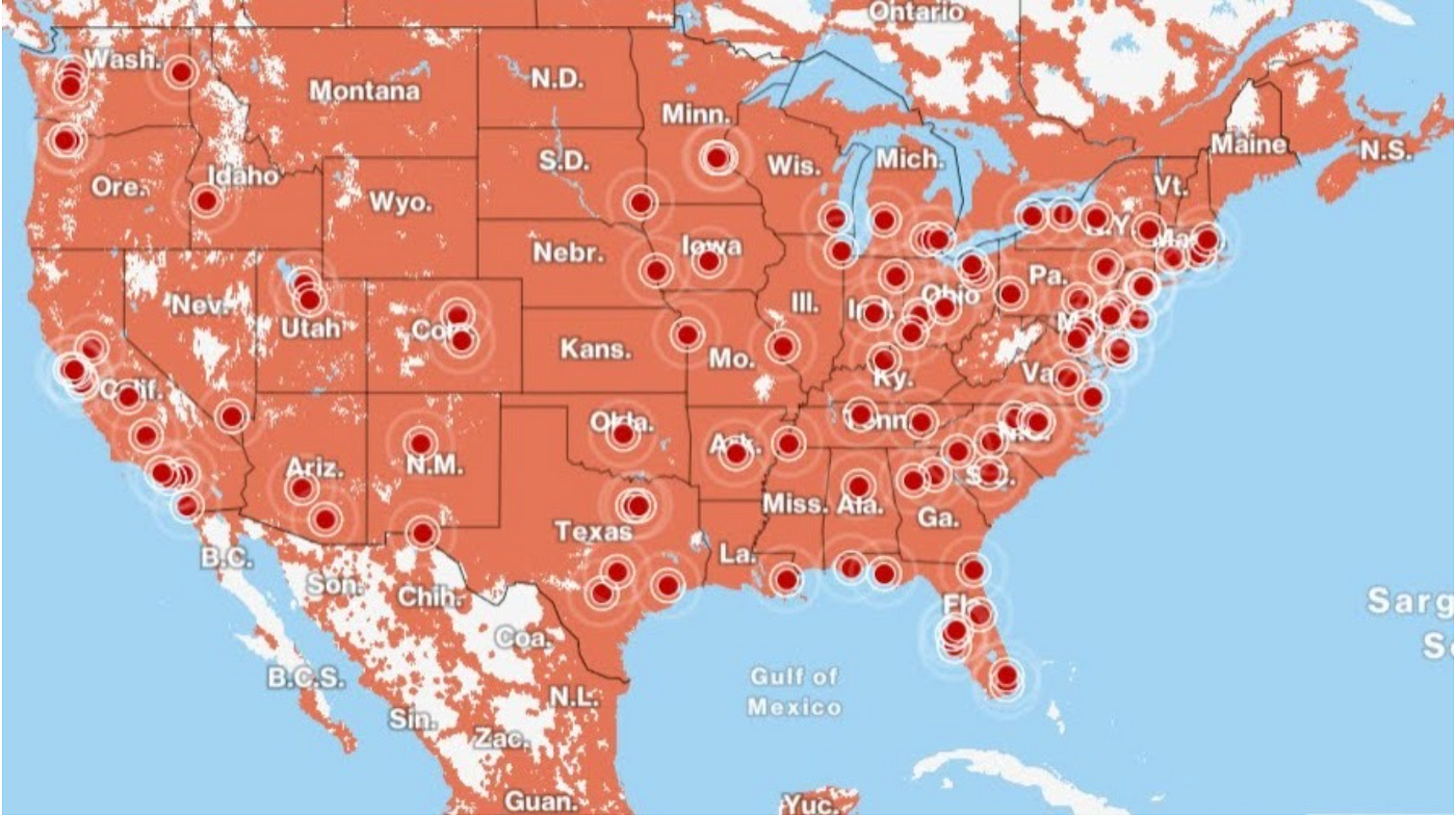 Verizon And At T Coverage Map Verizon's New Coverage Map Shows Massively Expanded 5G | By Pcmag | Pc  Magazine | Medium