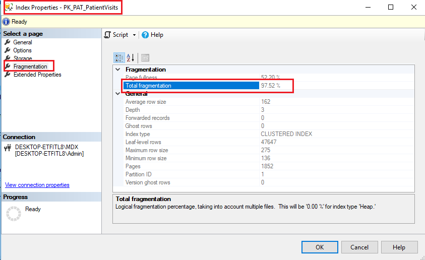 “SQL Server Index Fragmentation”. Fragmentation is numerous effects