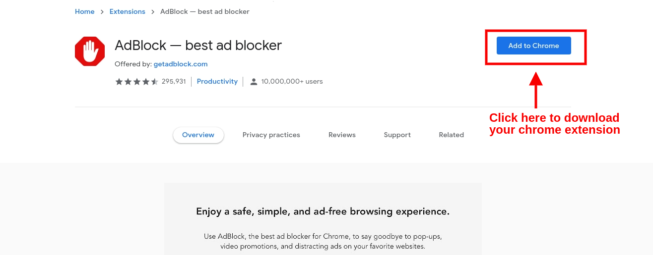 adblocker chrom extension