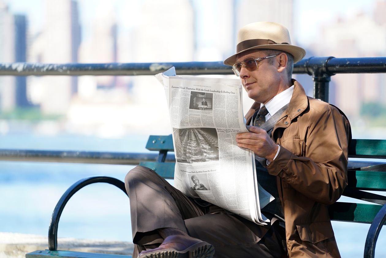 effortless charm of Raymond Reddington 