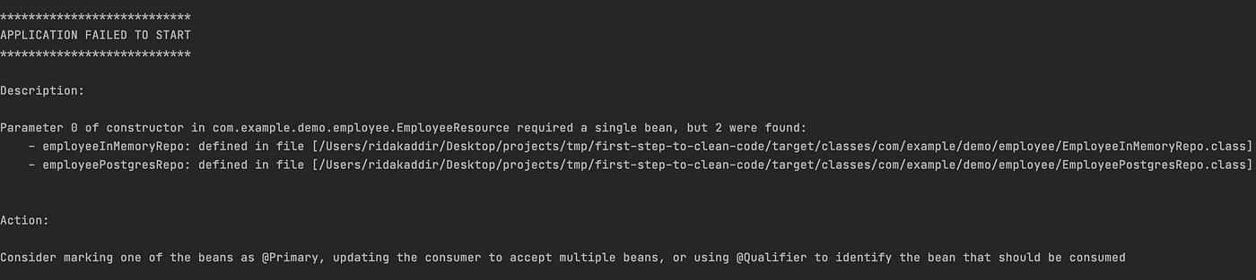 clean code spring boot