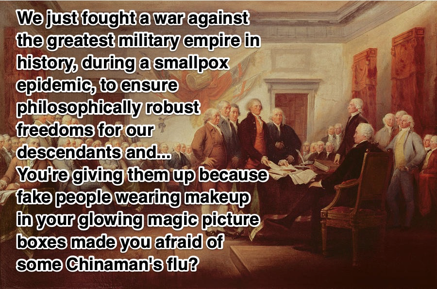 Founding Fathers vs Coronavirus meme
