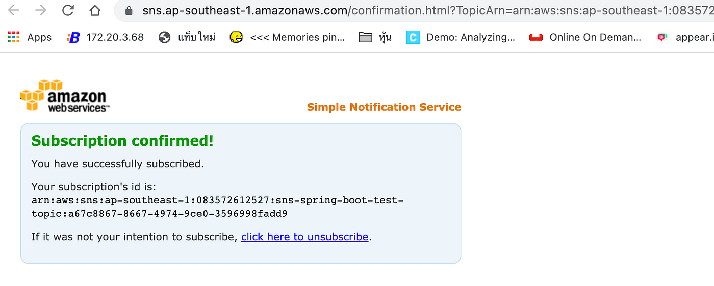 Amazon Simple Notification Service Sns With Spring Boot By Chiwa Kantawong Pea Medium