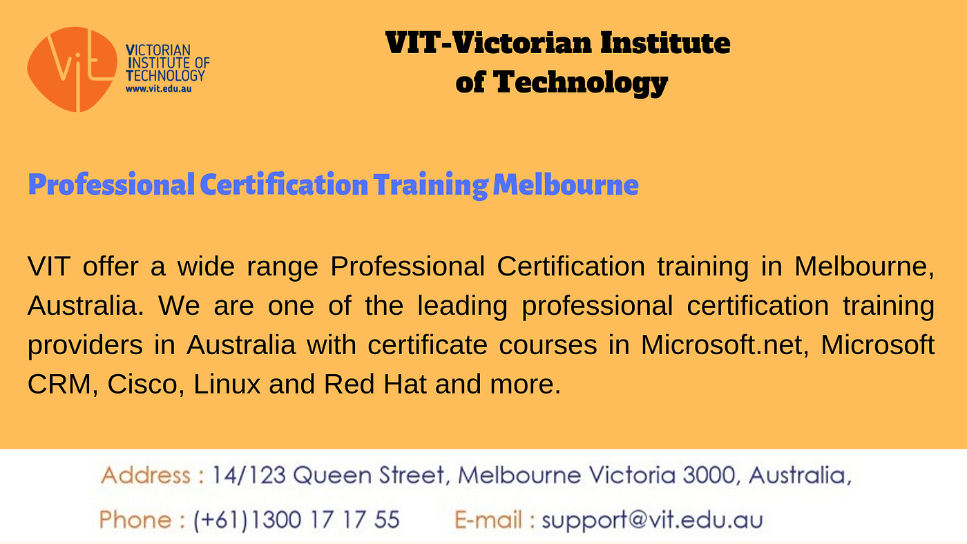 Benefits of Training Microsoft Certification Courses Melbourne by vit Benefits of Training Microsoft Certification Courses Melbourne by vit