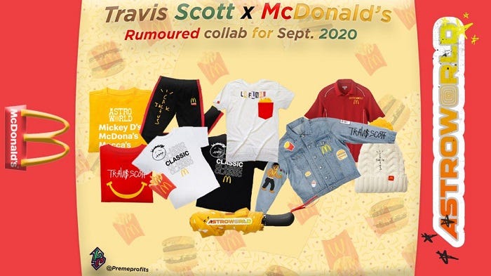 travis scott shoes mcdonalds