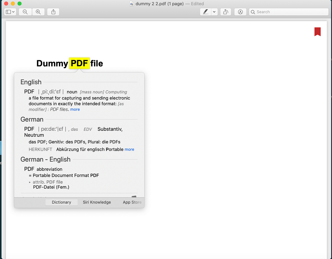 how to search a page for words on a mac