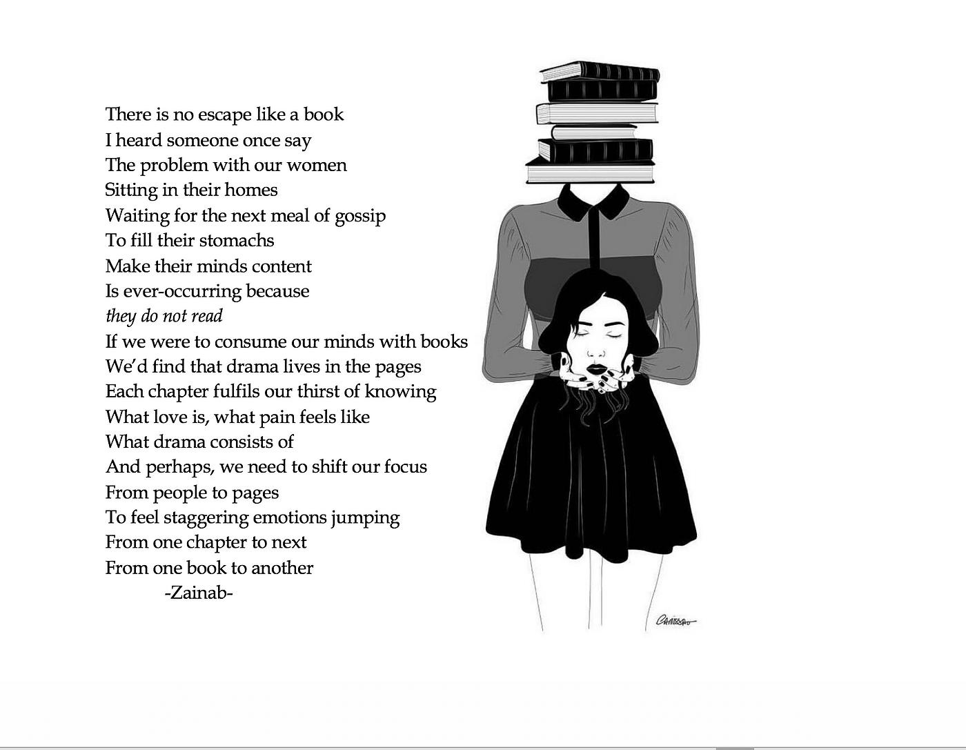 Not do to poems knowing about what The Pain