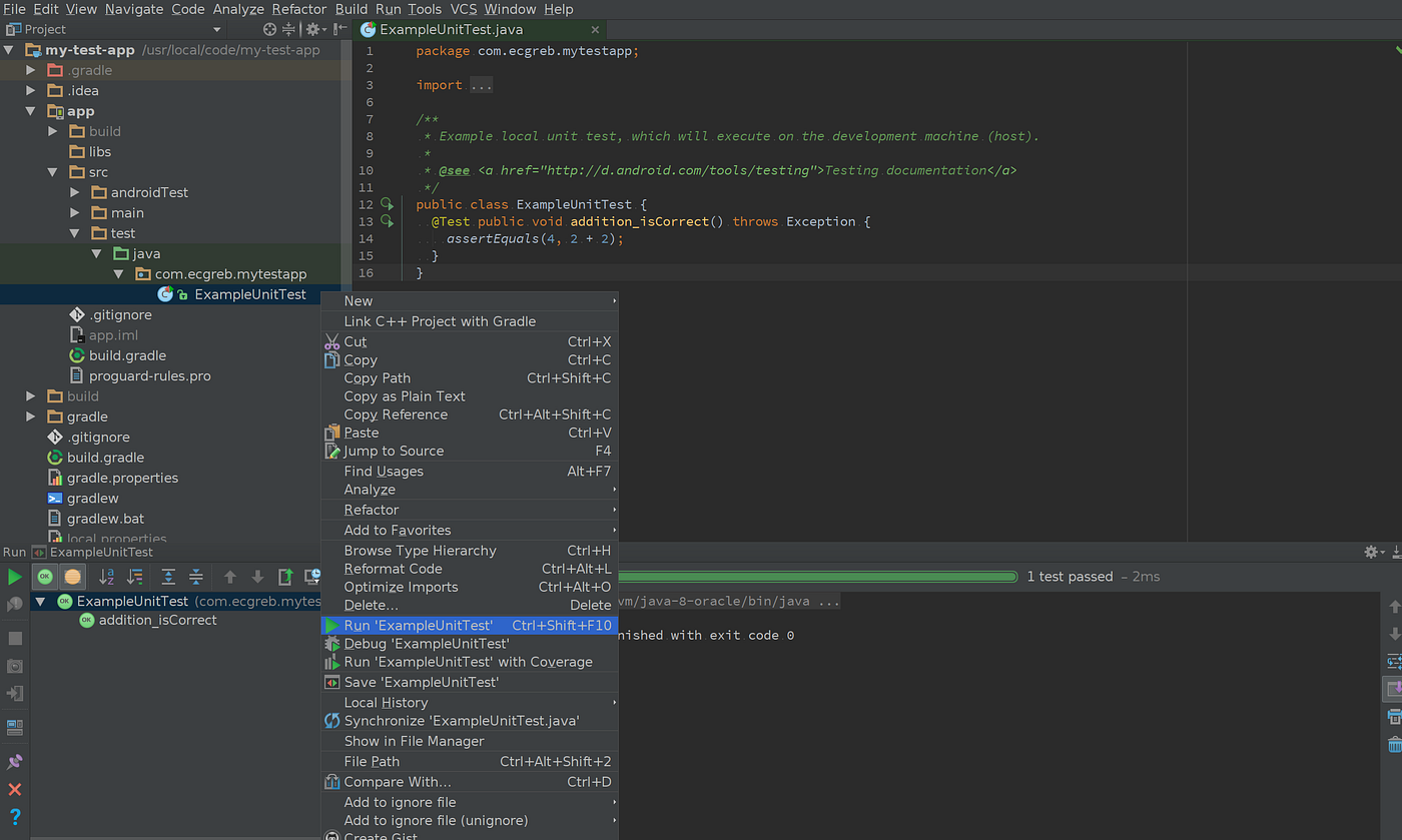 Writing your first test. Hint: Android Studio will do most of… | by ...
