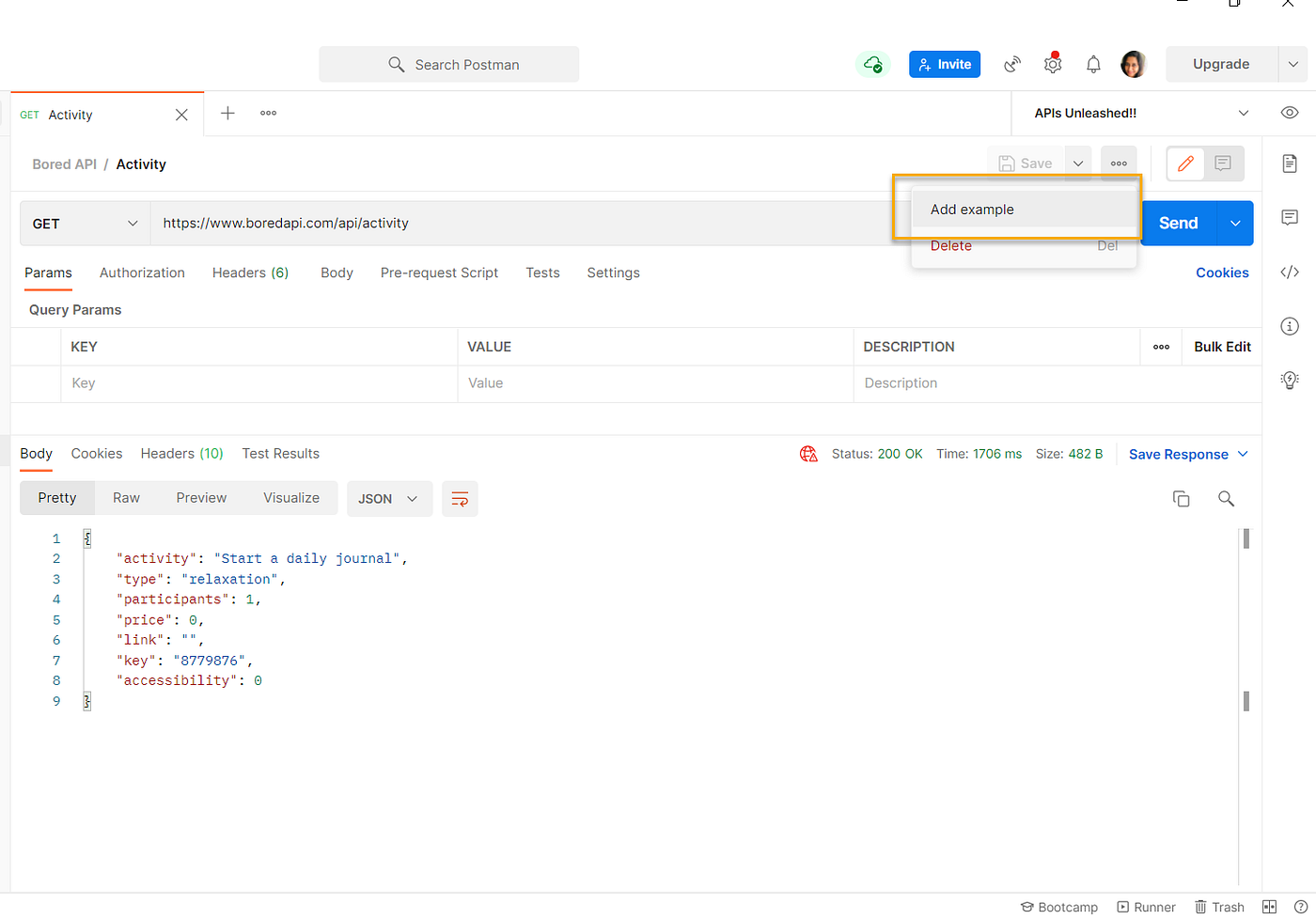 What are Examples in Postman?. Detailed usage of Examples in Postman ...