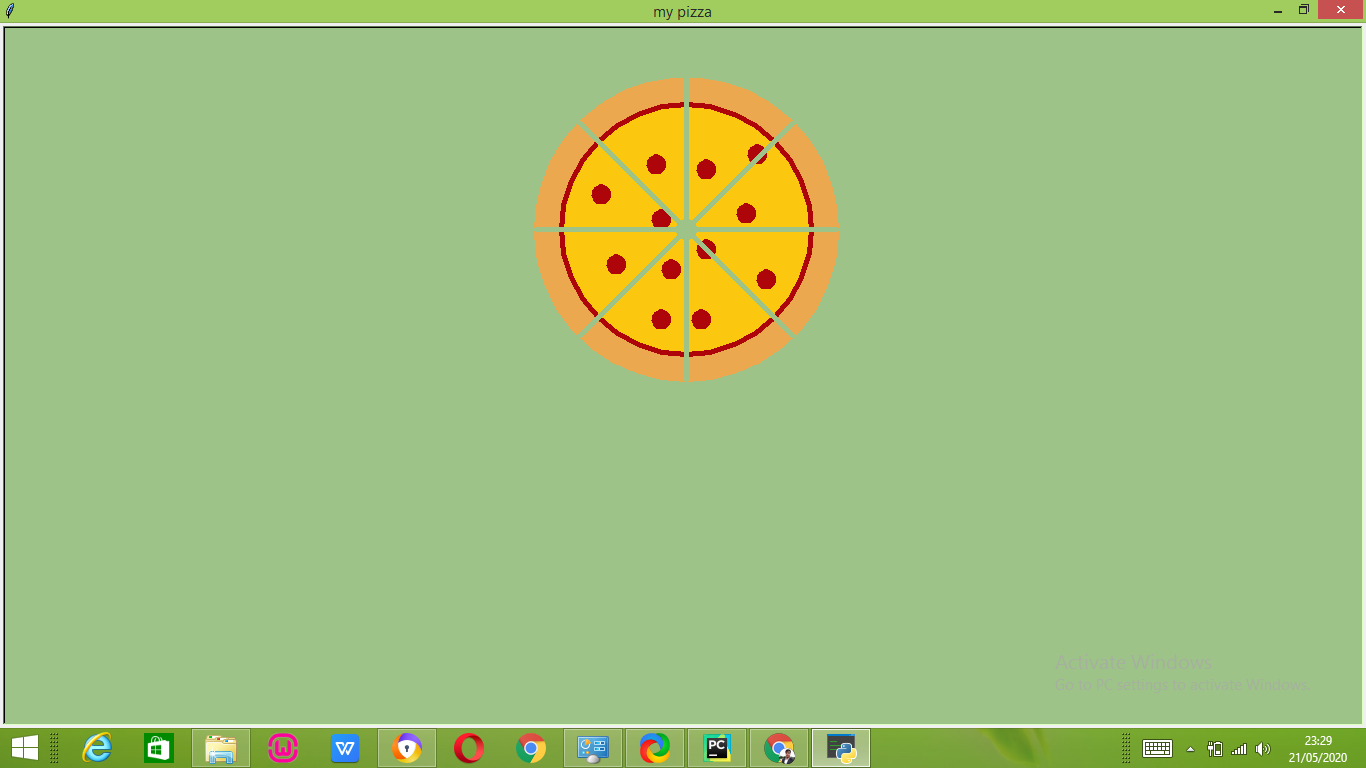 Drawing a pizza, with Turtle in Python | by Kum Somi | Medium