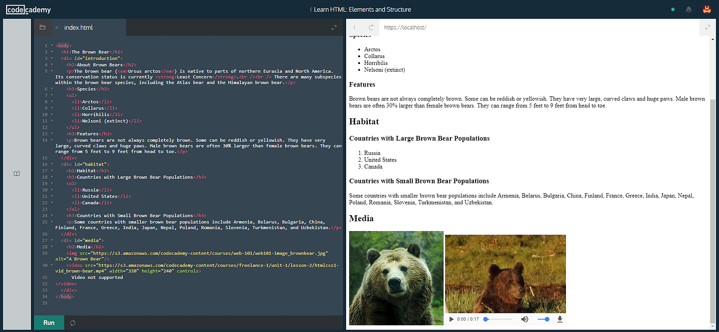 Codecademy HTML Edition. From a personal perspective coding has… by