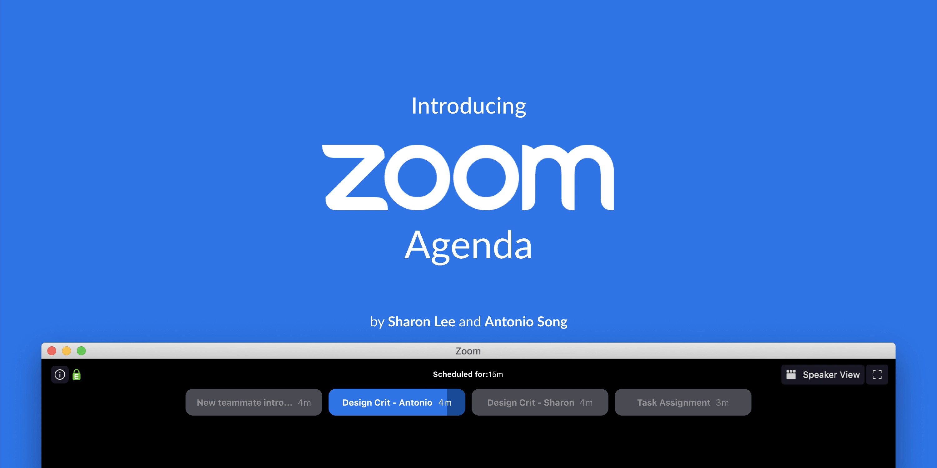 Introducing Zoom Agenda A Ux Case Study By Antonio Song Ux Collective