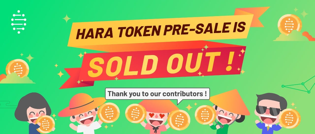 HARA Token Pre-Sale is Sold Out!. HARA Token Pre-Sale is sold out. Thank… |  by HARA | Medium