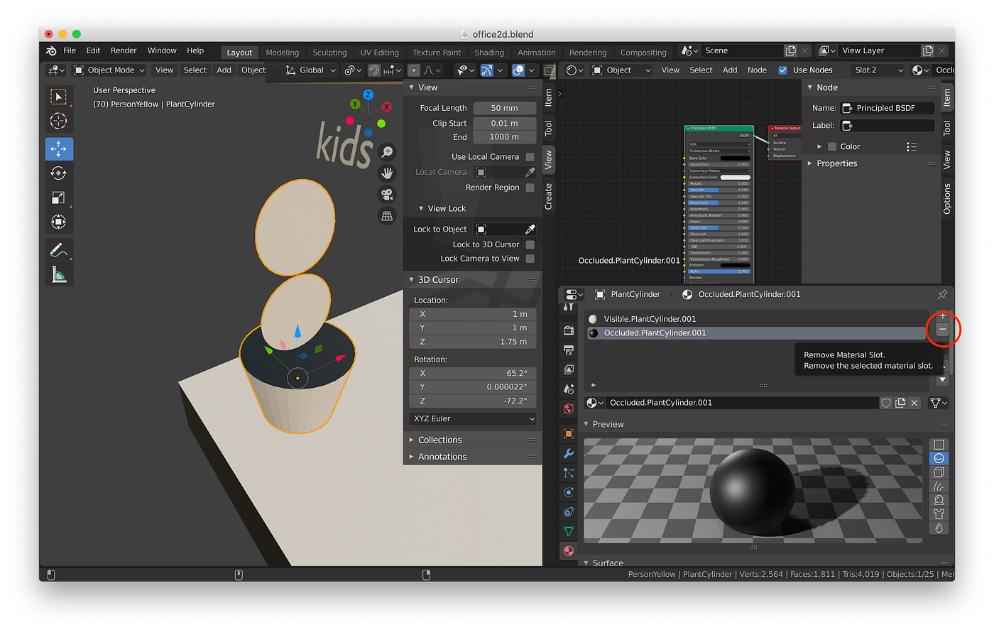 Using vertex colors in Blender 2.8 | by Ben Olayinka | benlearnsblender |  Medium