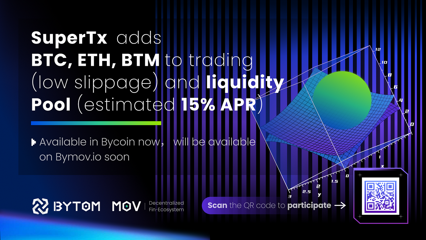 SuperTx adds BTC, ETH, BTM to trading pairs and liquidity ...