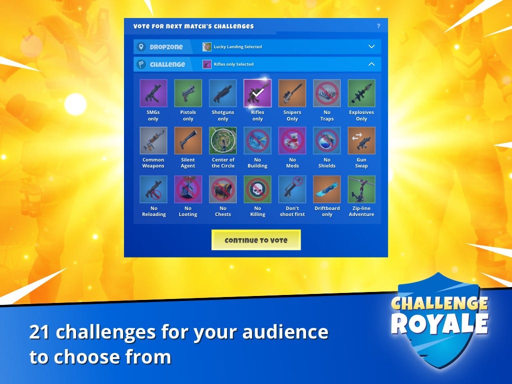 Fortnite Extensions Twitch Challenge Royale Twitch Extension Is An Exciting New Way To Engage Your Viewers By Adam Yosilewitz Streamelements Legendary Live Streaming