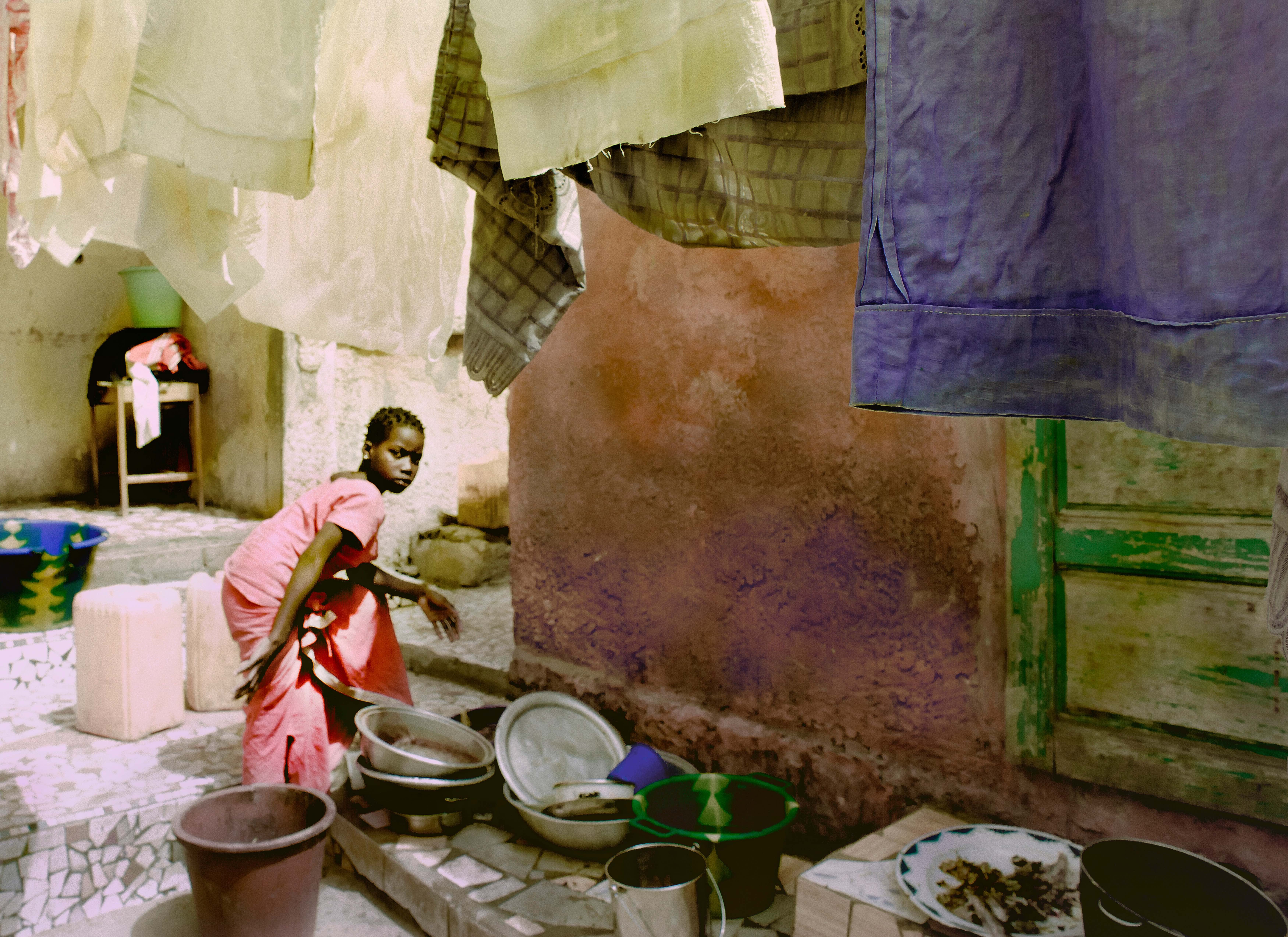 Black, White, and Blue in Saint Louis, Senegal