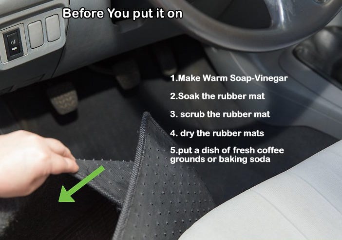 How To Rid Your Car Of Offensive Mildew And Rubber Floor Mat