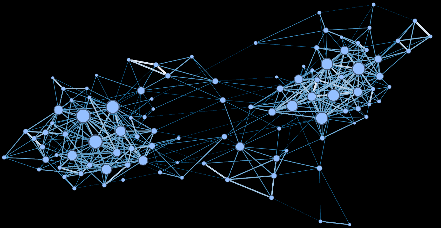 Graphic design of lines and circles