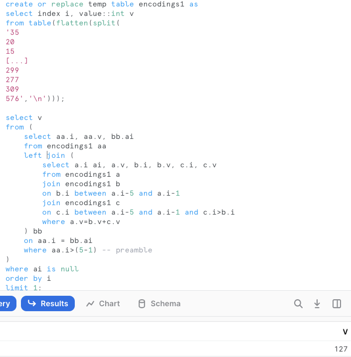 SQL and AdventOfCode 2020, on Snowflake by Felipe Hoffa Towards