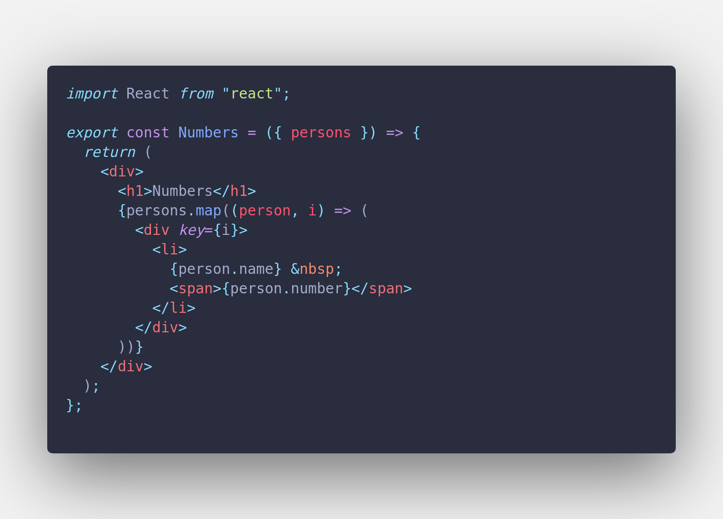 Filter component