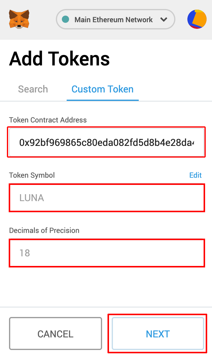 metamask luna