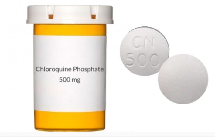 chloroquine phosphate vs azithromycine capsules