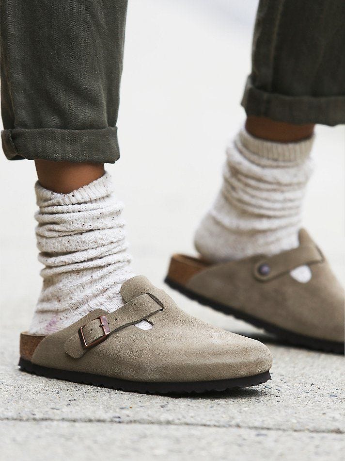 birkenstocks on feet