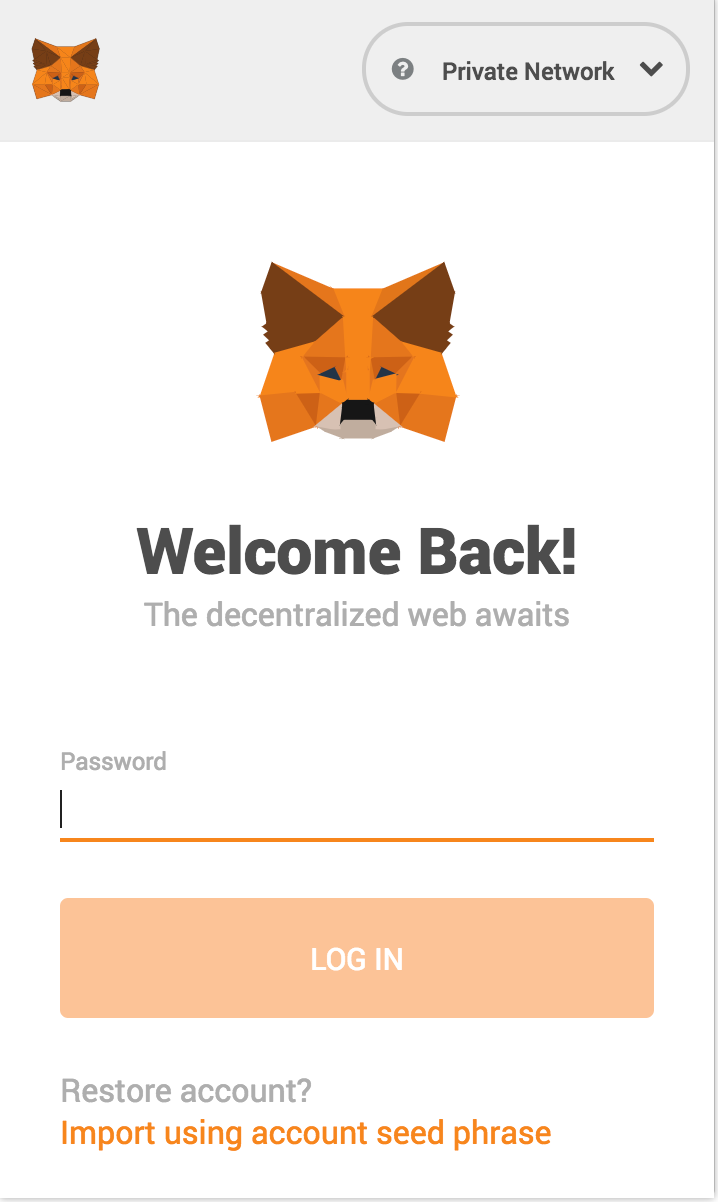 metamask connect to ganache