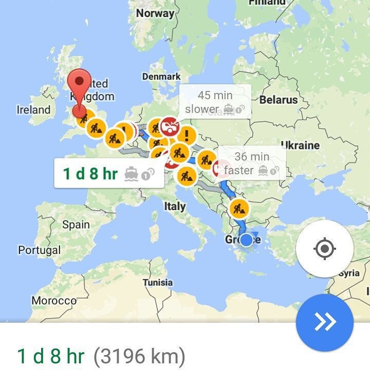 Driving from Greece to the UK. Our experience of driving from Greece… by A Couple Of