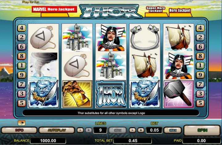 Marvel slots no deposit bonuses