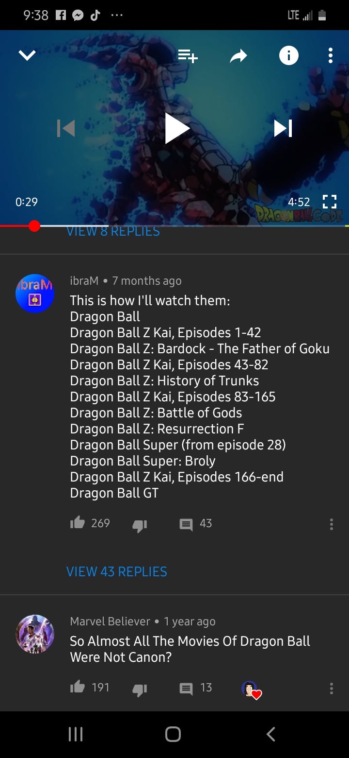 dragon ball episodes and movies in order