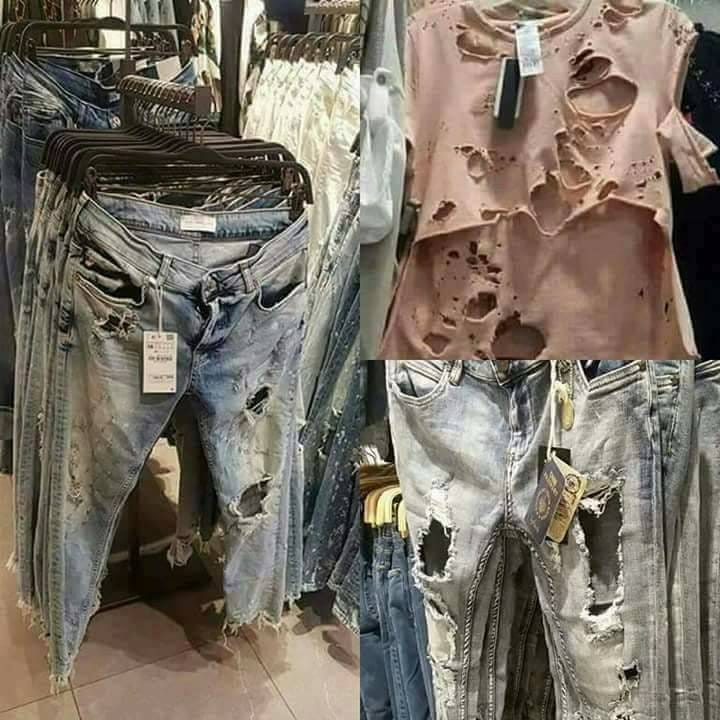 teared pant