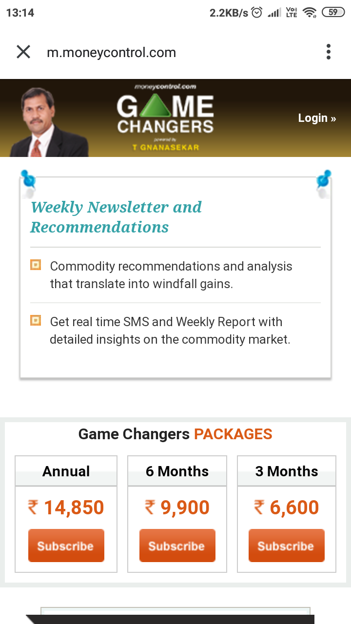 Moneycontrol Pro — Review Soham Medium