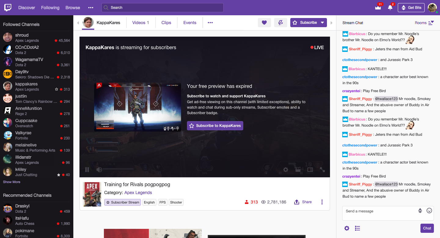 Cari Fan Gli Streaming Per Abbonati Arrivano Su Twitch