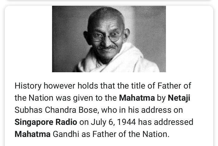 Is Mahatma Gandhi The Father Of Our Nation By Bittersweetsymphony Medium