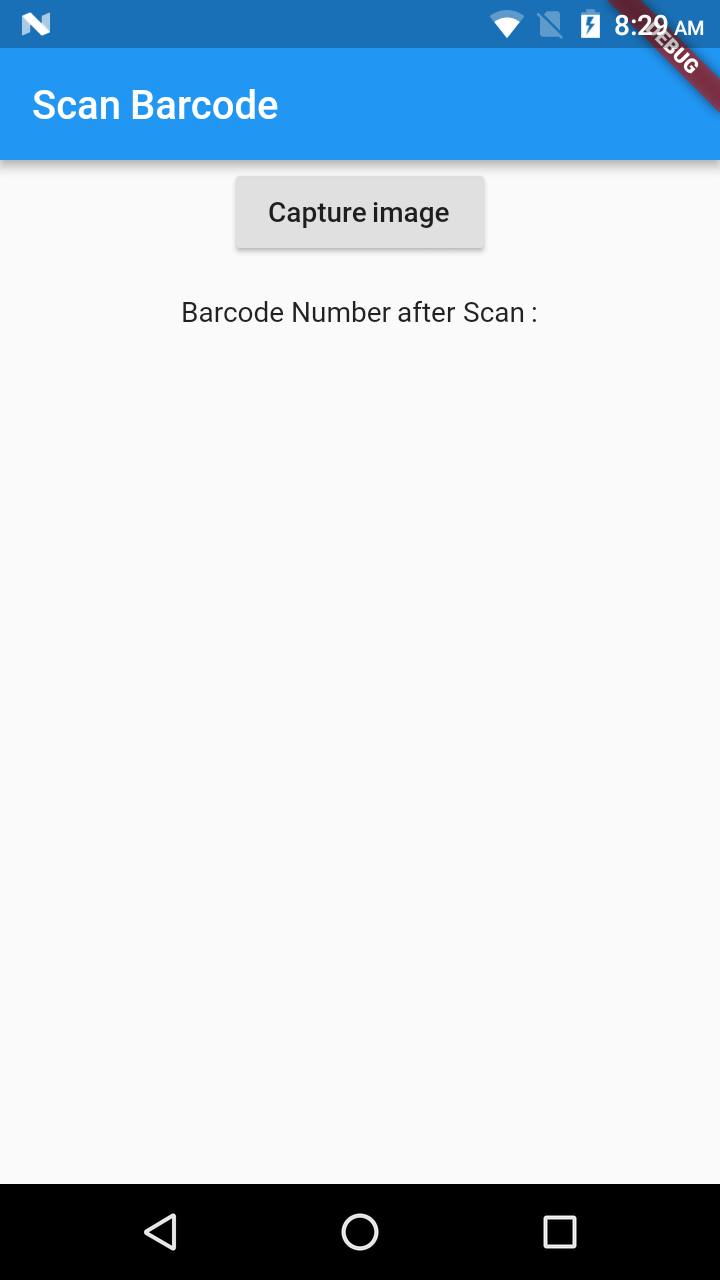 Barcode scanner in Flutter Using Barcode CodeChai