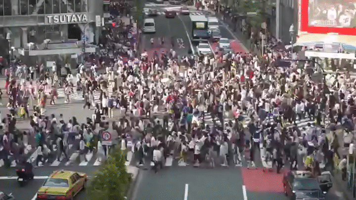 Shibuya Crossing In Tokyo Probably The Most Famous Crossing In By For 91 Days Medium
