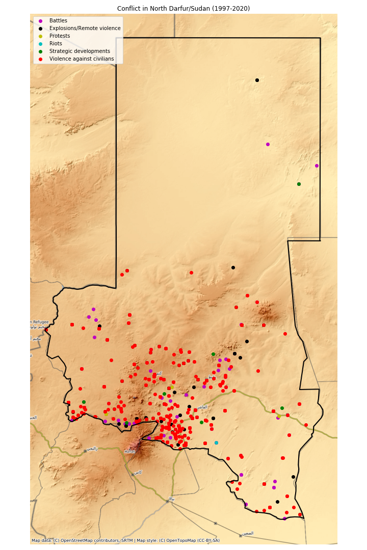 Free basemaps for static maps using Geopandas and Contextily by