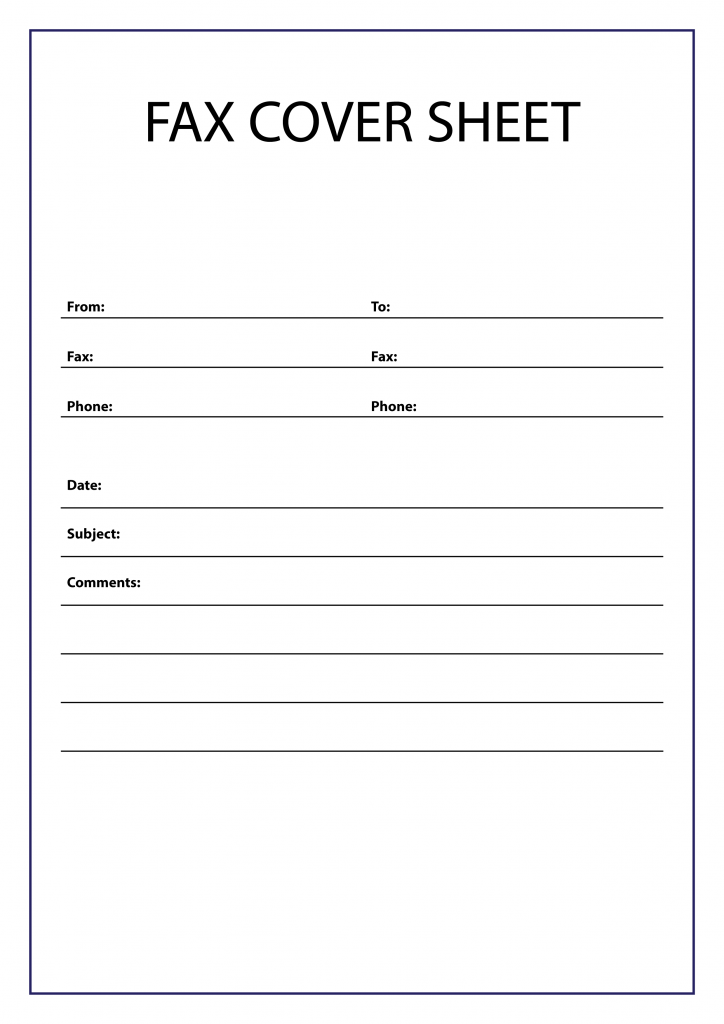 Best Free Fax Cover Sheet Template By Ramut Medium
