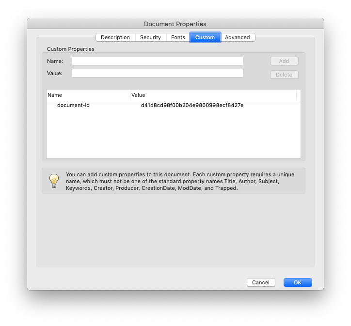How To Write Custom Metadata To A PDF Document In Java With PDFBox