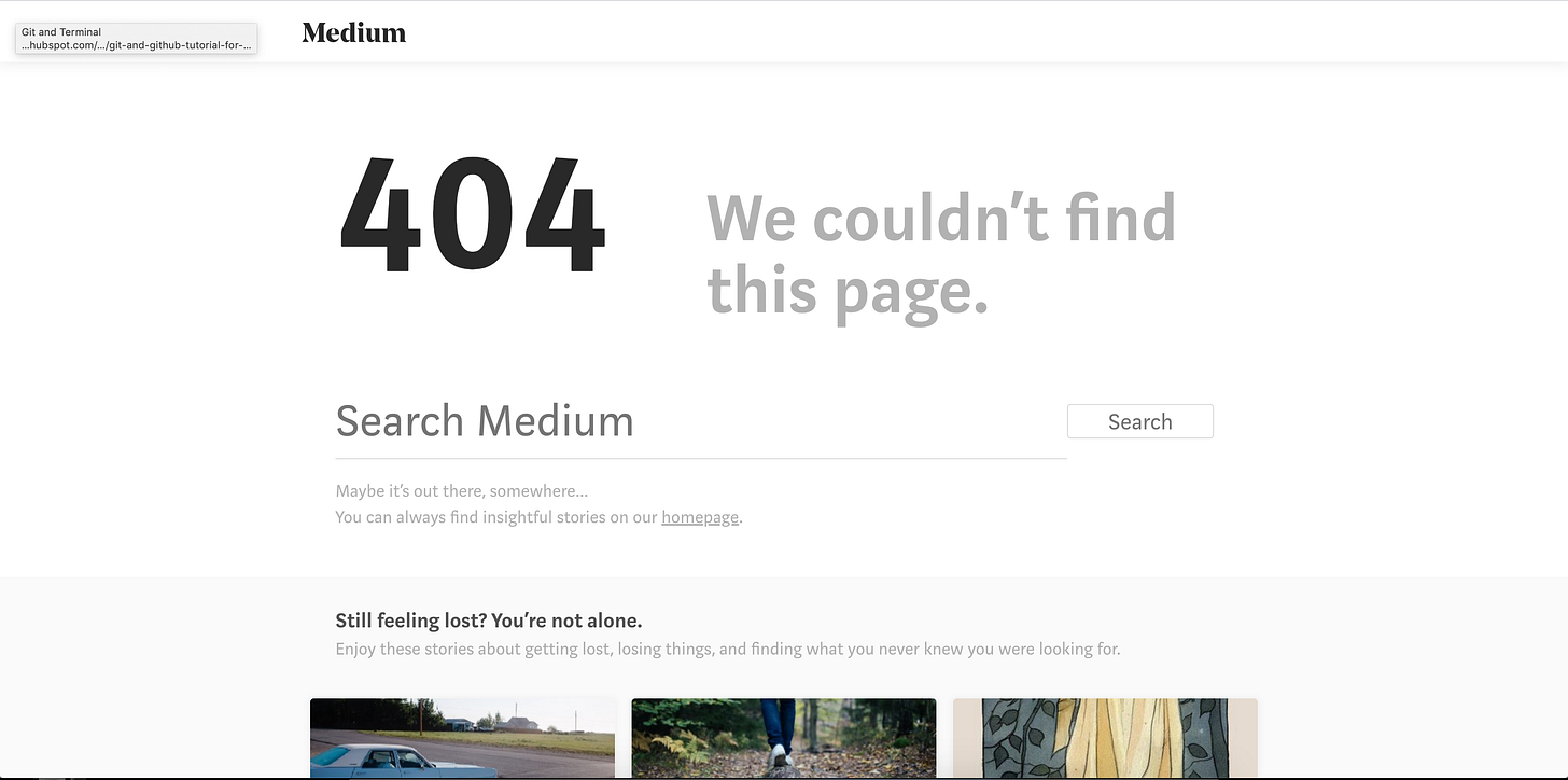 10 examples of custom 404 pages ranked from best to worst by Tia