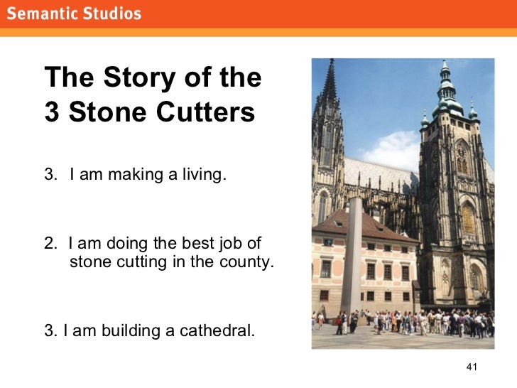 the three stone cutters the cathedral